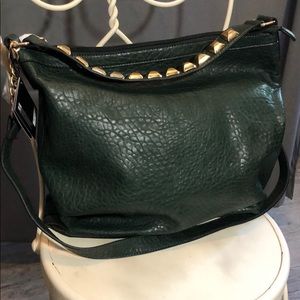 NWT Forrest Green Handbag~Vegan Leather~HUGE~Hobo~